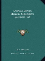 American Mercury Magazine September to December 1925