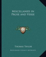 Miscellanies in Prose and Verse