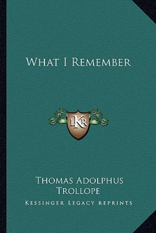 What I Remember