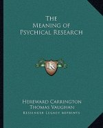 The Meaning of Psychical Research