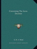 Concerning the Aeon-Doctrine