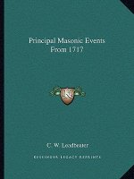 Principal Masonic Events from 1717