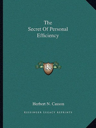 The Secret of Personal Efficiency