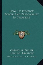 How to Develop Power and Personality in Speaking