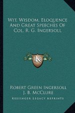 Wit, Wisdom, Eloquence and Great Speeches of Col. R. G. Ingersoll