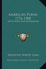 American Poems 1776-1900: With Notes and Biographies