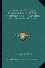 A Digest of the Laws, Customs, Manners and Institutions of the Ancient and Modern Nations