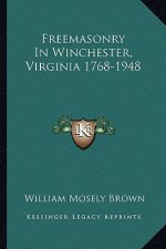 Freemasonry in Winchester, Virginia 1768-1948