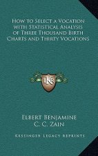 How to Select a Vocation with Statistical Analysis of Three Thousand Birth Charts and Thirty Vocations