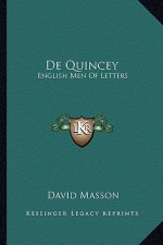 de Quincey: English Men of Letters