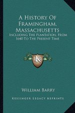 A History Of Framingham, Massachusetts: Including The Plantation, From 1640 To The Present Time