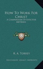 How to Work for Christ: A Compendium of Effective Methods