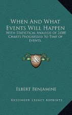 When and What Events Will Happen: With Statistical Analysis of 2,000 Charts Progressed to Time of Events.