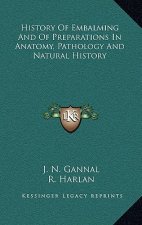 History Of Embalming And Of Preparations In Anatomy, Pathology And Natural History