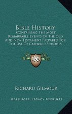 Bible History: Containing the Most Remarkable Events of the Old and New Testament Prepared for the Use of Catholic Schools