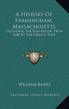 A History Of Framingham, Massachusetts: Including The Plantation, From 1640 To The Present Time