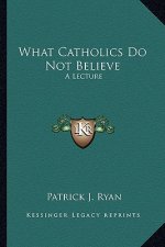 What Catholics Do Not Believe: A Lecture