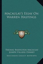 Macaulay's Essay on Warren Hastings