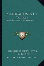 Critical Times in Turkey: And England's Responsibility
