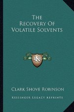 The Recovery of Volatile Solvents the Recovery of Volatile Solvents