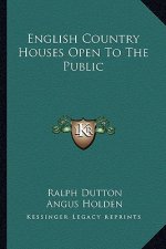 English Country Houses Open to the Public