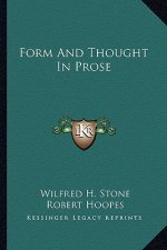 Form and Thought in Prose