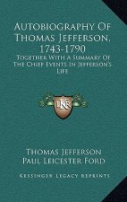Autobiography of Thomas Jefferson, 1743-1790: Together with a Summary of the Chief Events in Jefferson's Life
