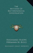 The Methods of Bacteriological Investigation
