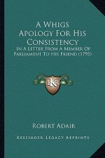 A Whigs Apology for His Consistency a Whigs Apology for His Consistency: In a Letter from a Member of Parliament to His Friend (1795)in a Letter from