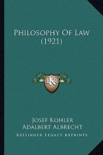 Philosophy of Law (1921)