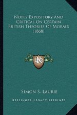 Notes Expository and Critical on Certain British Theories of Morals (1868)