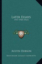 Later Essays: 1917-1920 (1921)