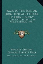 Back to the Soil or from Tenement House to Farm Colony: A Circular Solution of an Angular Problem (1901)