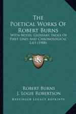 The Poetical Works of Robert Burns: With Notes, Glossary, Index of First Lines and Chronological List (1908)