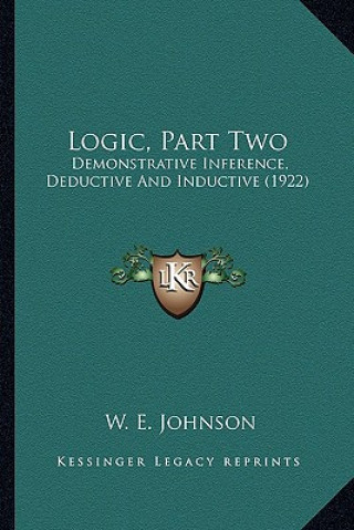 Logic, Part Two: Demonstrative Inference, Deductive and Inductive (1922)