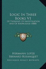 Logic in Three Books V1: Of Thought, of Investigation and of Knowledge (1888)