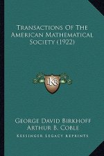 Transactions of the American Mathematical Society (1922)