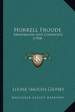 Hurrell Froude: Memoranda And Comments (1904)
