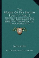 The Works of the British Poets V1 Part 2: Selected and Chronologically Arranged from Ben Jonson to Beattie, with Biographical and Critical Notices (18
