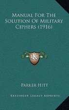 Manual for the Solution of Military Ciphers (1916)