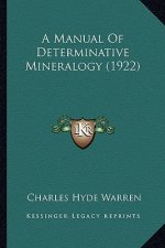 A Manual of Determinative Mineralogy (1922)