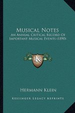 Musical Notes: An Annual Critical Record of Important Musical Events (1890)