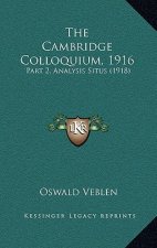 The Cambridge Colloquium, 1916: Part 2, Analysis Situs (1918)