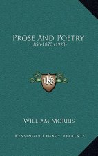 Prose and Poetry: 1856-1870 (1920)