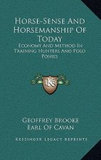 Horse-Sense and Horsemanship of Today: Economy and Method in Training Hunters and Polo Ponies