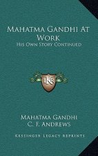 Mahatma Gandhi At Work: His Own Story Continued
