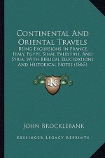 Continental and Oriental Travels: Being Excursions in France, Italy, Egypt, Sinai, Palestine, and Syria, with Biblical Elucidations and Historical Not