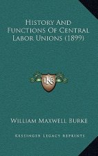 History And Functions Of Central Labor Unions (1899)