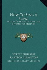 How to Sing a Song: The Art of Dramatic and Lyric Interpretation (1918)