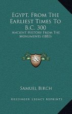 Egypt, From The Earliest Times To B.C. 300: Ancient History From The Monuments (1883)